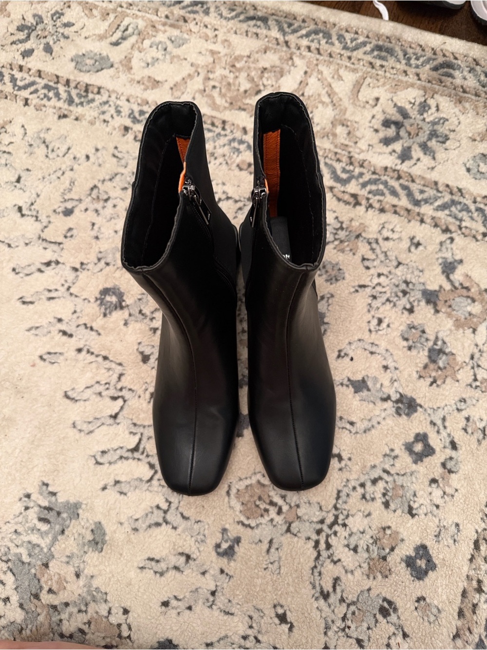 H by Halston Black Mid-Calf Block Heel Boots - New in Box - Size 7.5